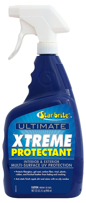 STAR BRITE Ultimate Xtreme Protectant - Superior UV Protection for Fiberglass, Vinyl, Plastic, Rubber, and Leather - Non-Greasy, Anti-Static Finish - 32 OZ (098832)