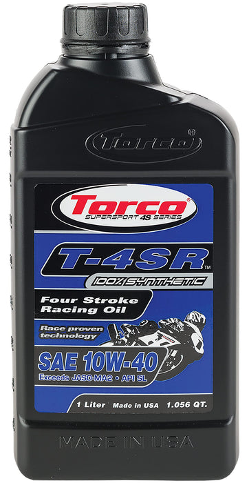 Torco T-4SR 4-Stroke Racing Oil (10W-40)