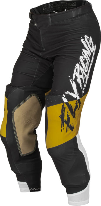 Fly Racing 2023 Adult Evolution DST L.E. Pants (White/Gold/Black, 36)