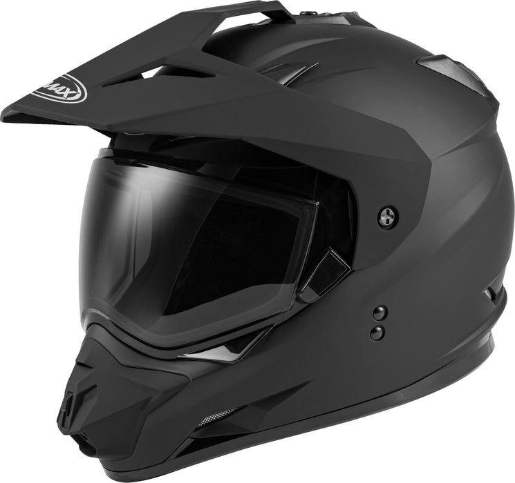 GMAX GM-11 Adult Dual-Sport Helmet for Riding Motorcycles, ATV? UTV? Snowmobiles and More (Matte Black, X-Small)