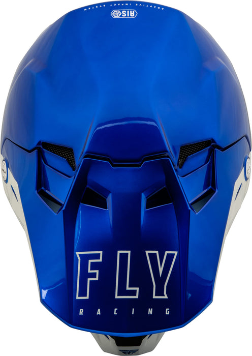 Fly Racing 2023 Adult Formula CC Driver Helmet (Metallic Blue/Light Grey, Small)