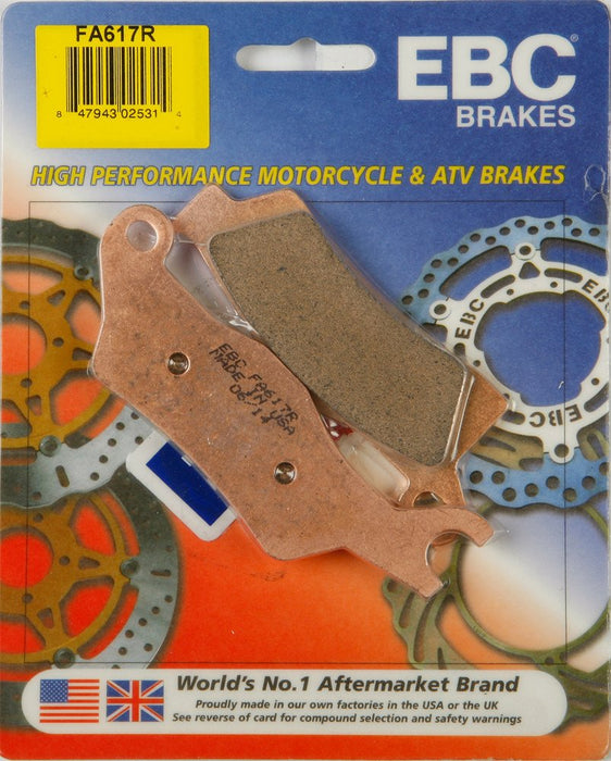 EBC Brakes R-Series Long-Life Sintered Brake Pads Compatible for Can-Am Outlander 650 EFI 2013 Front/Rear