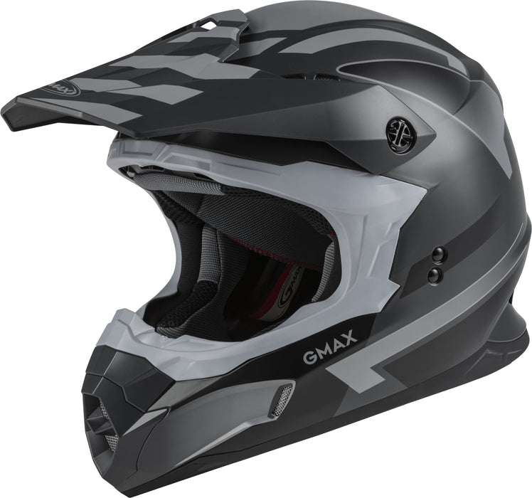 GMAX MX-86 Solid, Lightweight Full-Face Helmet for Motocross and Other Motor Sports (Matte Dark Grey/Black, X-Large)