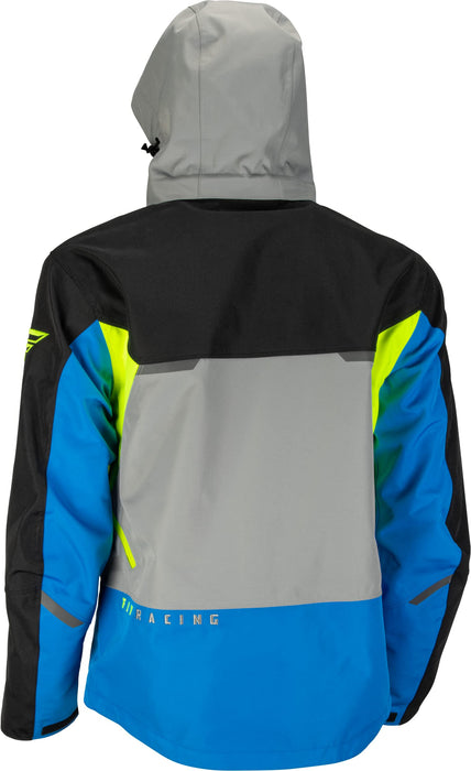 Fly Racing 2023 Carbon Jacket (Blue/Hi-Vis, Large)