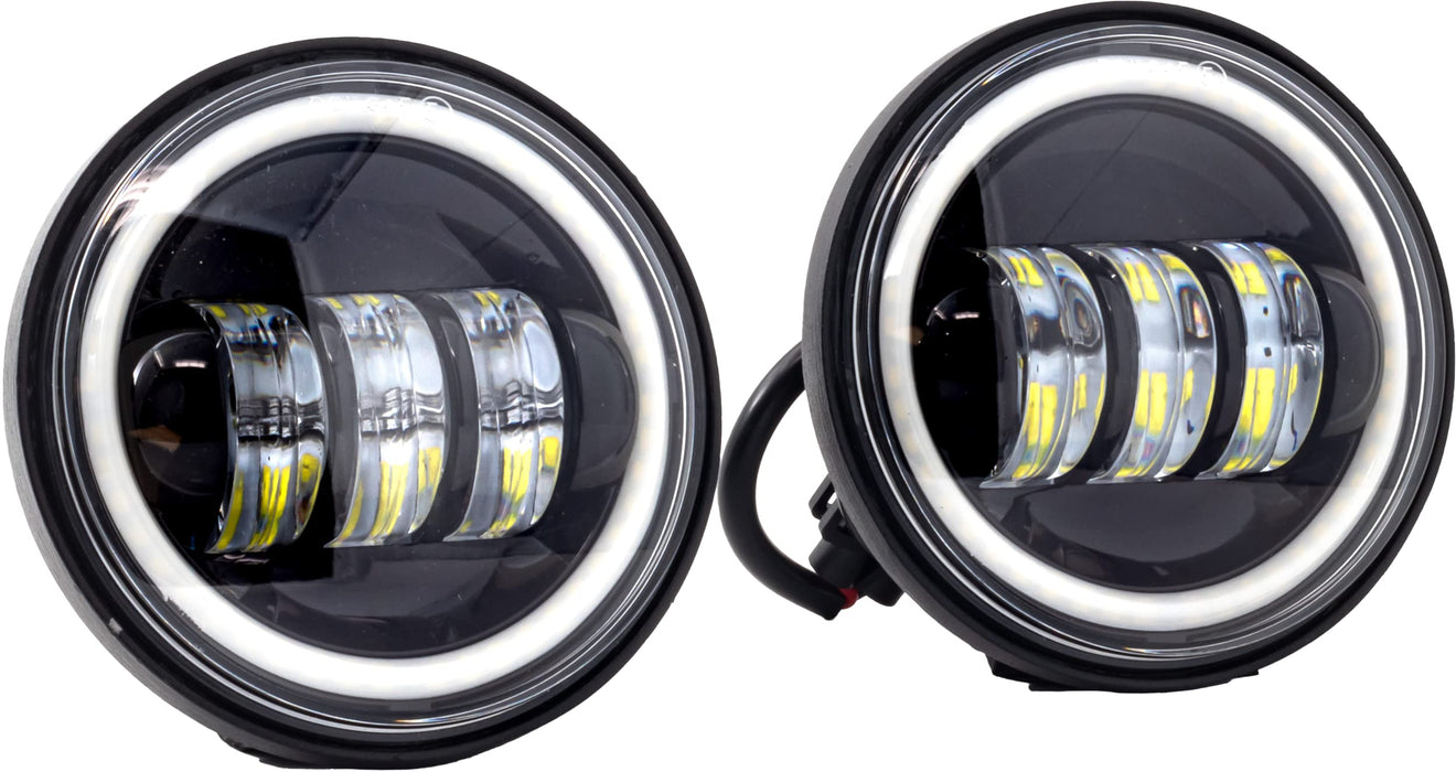 Letric Lighting Co LLC-LPL-BH 4.5in. Passing Lamp LED Inserts with Full-HALO - Black