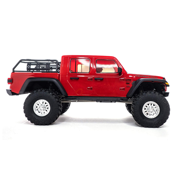 Axial Rc Truck 1/10 Scx10 Iii compatible with Jeep Jt Gladiator Rock Crawler With Portals Rtr (Batteries And Charger Not Included), Red, Axi03006Bt2 AXI03006BT2