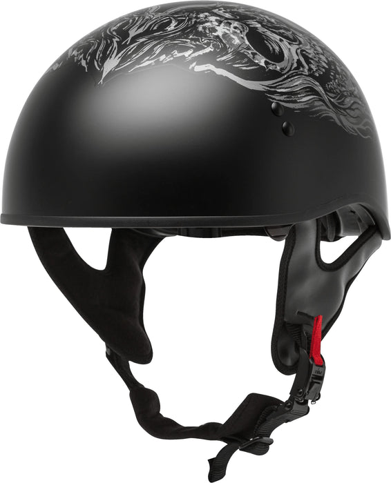 GMAX HH-65 Naked DOT Approved Half Helmet for Motorcycle, Moped, Scooter and More