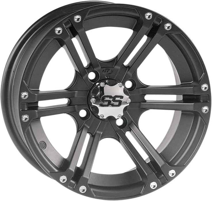 Itp Ss Alloy Ss212 Matte Black Wheel With Machined Finish (12X7"/4X110Mm) 1228364536B