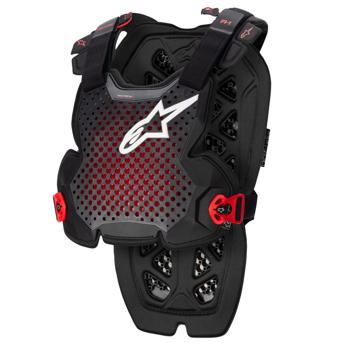 Alpinestars A-1 Pro Chest Protection (Anthracite Black Red, Medium/Large)