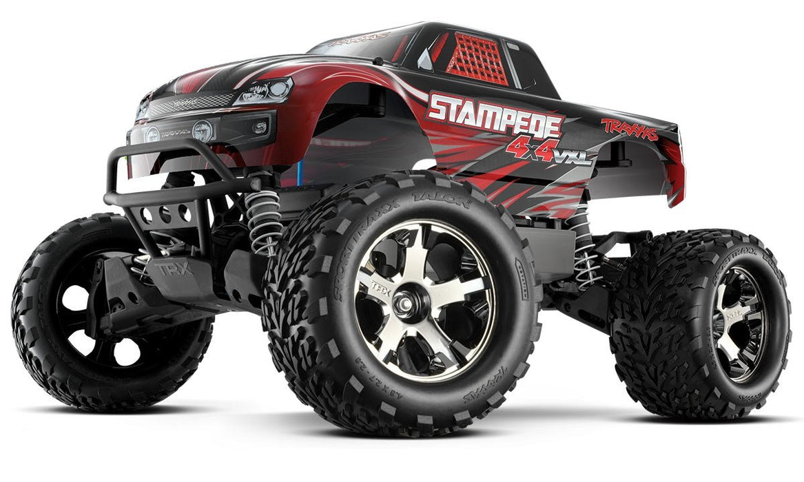 Traxxas 67086-4 Stampede 4X4 1/10 Monster Truck With Tqi 2.4Ghz Radio/Tsm, Red 67086-4-RED