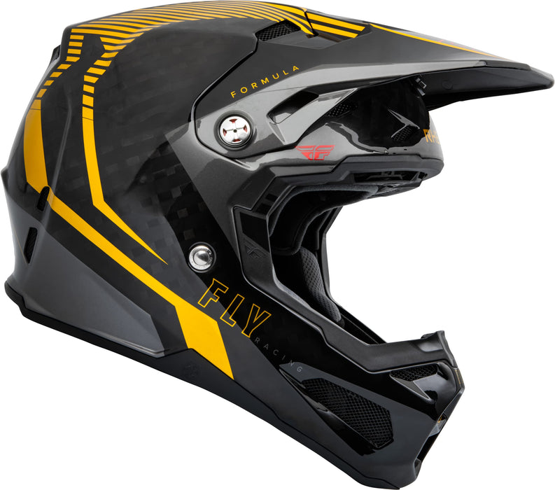 Fly Racing 2023 Adult Formula Carbon Tracer Helmet (Gold/Black, XX-Large)