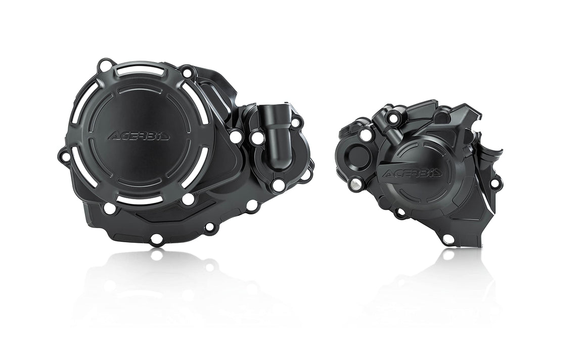 Acerbis X-Power Engine Cover Kit (BLACK) For 19-20 HONDA CRF450R