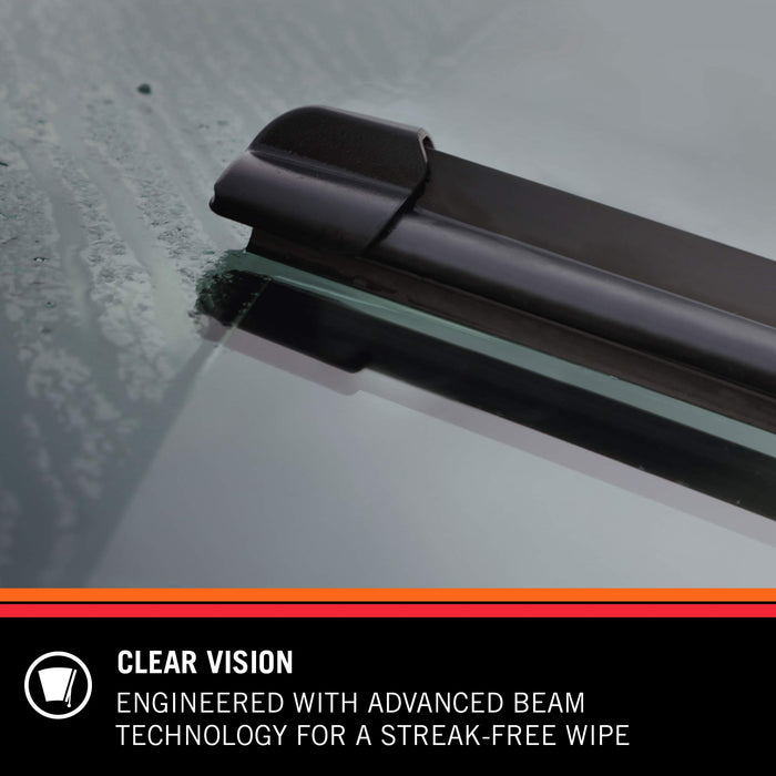 K&N Edge Windshield Wipers: All Weather Performance, Superior Wiper Blades To Windshield Contact, Streak-Free Wipe Technology: 24 Inch + 16 Inch Wiper Blades (Pack Of 2) 92-2416