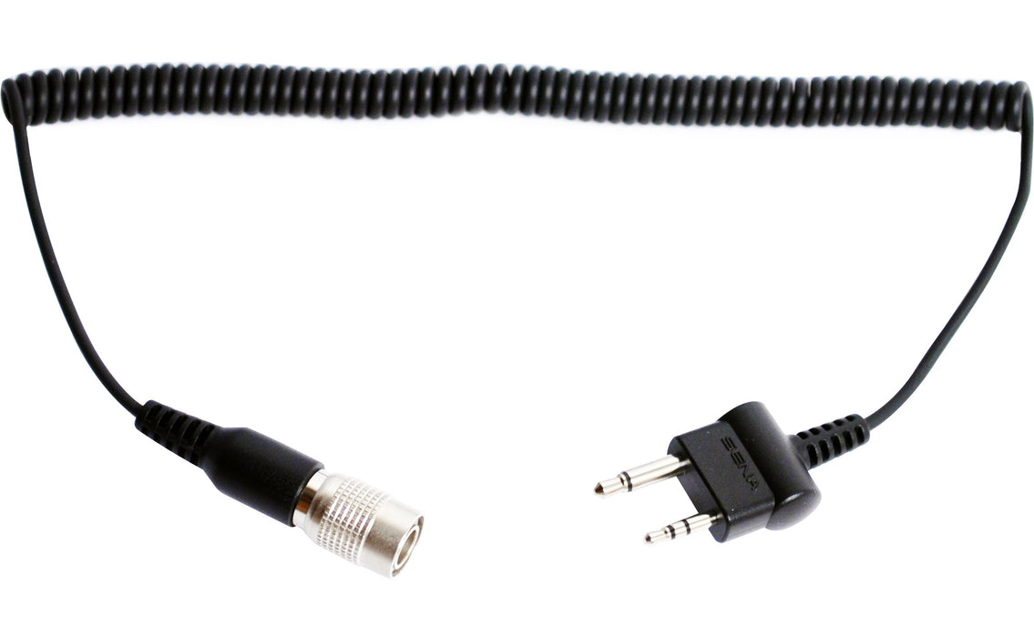 Sena SC-A0117 2-Way Radio Cable with Straight Twin-Pin Connector for Midland and Icom Devices, Black