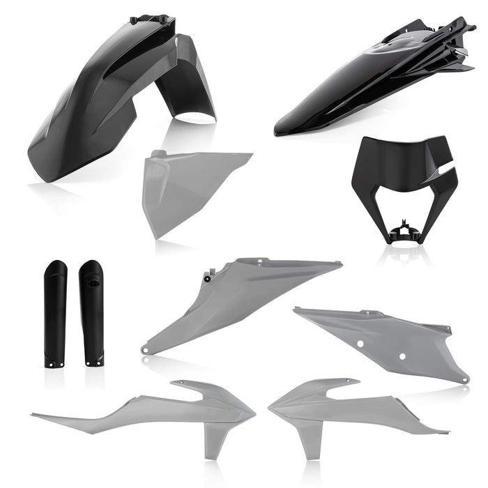 Acerbis Full Plastic Kit (GREY/BLACK) For 20-23 KTM 500EXCF