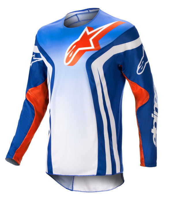 Alpinestars 2023 Racer Semi Jersey (Blue Hot Orange, X-Large)