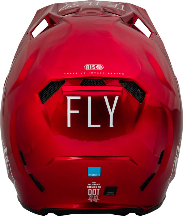 Fly Racing 2023 Adult Formula CC Driver Helmet (Metallic Red/White, Medium)