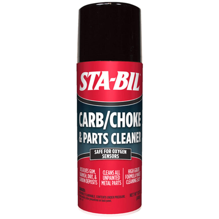 STA-BIL Carb/Choke & Parts Cleaner - Safe For Oxygen Sensors - Dissolves Gum, Varnish, Dirt, & Carbon Deposits - Cleans unpainted Metal Parts - High Grade Formula, 12.5 oz (22005)