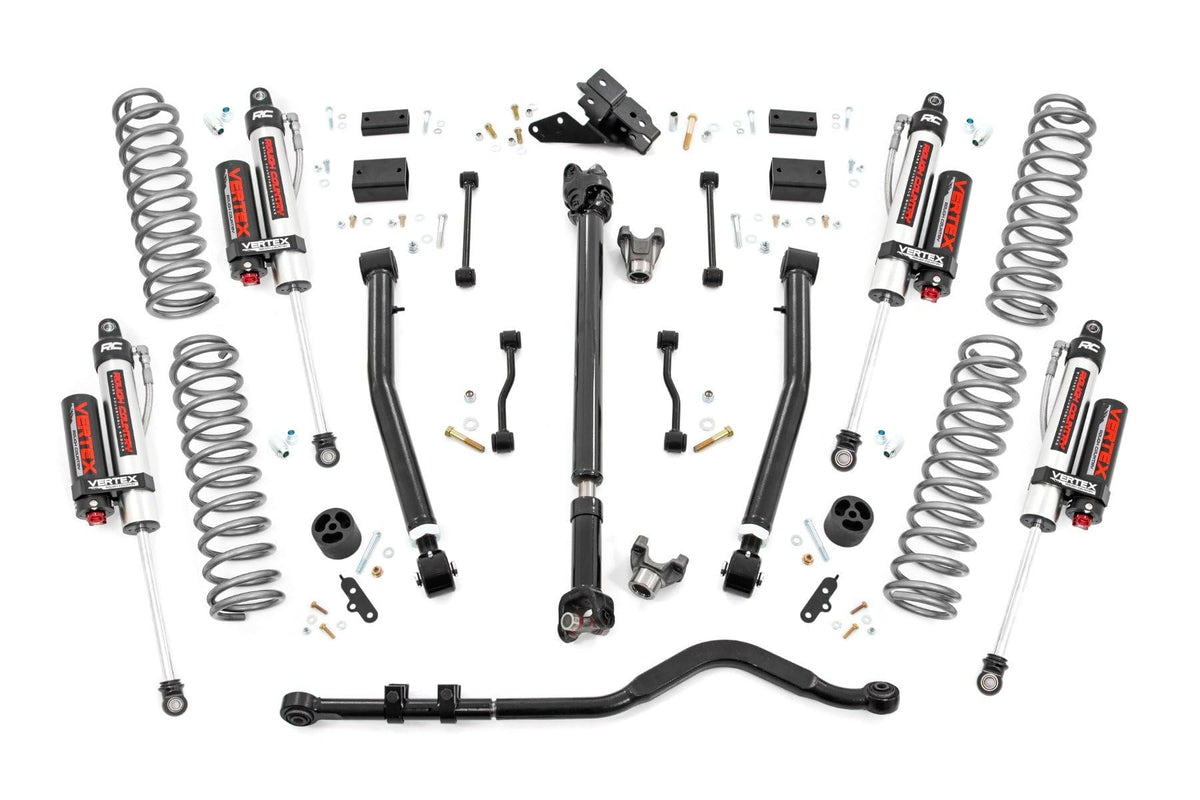 Rough Country 3.5" Lift Kit Adj Lca Fr D/S Vertex Fits Jeep Wrangler Jl Rubicon (18-23) 69150