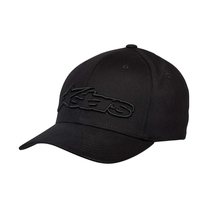 Alpinestars mens Blaze Flexfit Hat Baseball Cap, Black/Black, Large-X-Large US