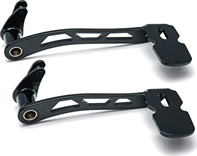 Kuryakyn Motorcycle Foot Control: Girder Extended Brake Pedal For 2014-19 Harley-Davidson Touring & Trike Motorcycles With Fairing Lowers, Gloss Black 9649