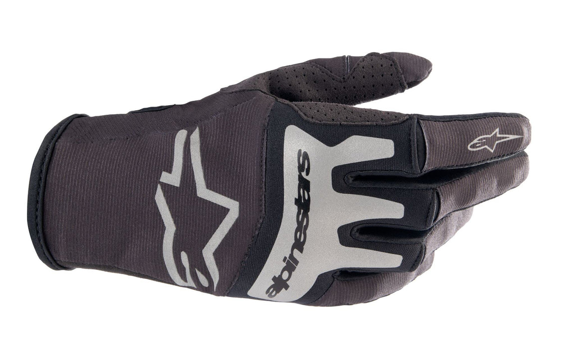 Alpinestars Techstar Gloves (Black Brushed Silver, Large)