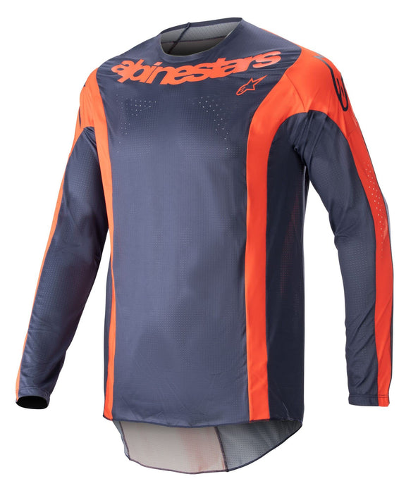 Alpinestars 2023 Techstar Jersey - Arch (X-LARGE) (NIGHT NAVY/HOT ORANGE)