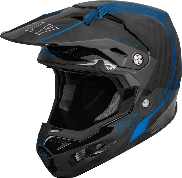 Fly Racing 2023 Formula Carbon Tracer Helmet (Blue/Black, Youth Large)