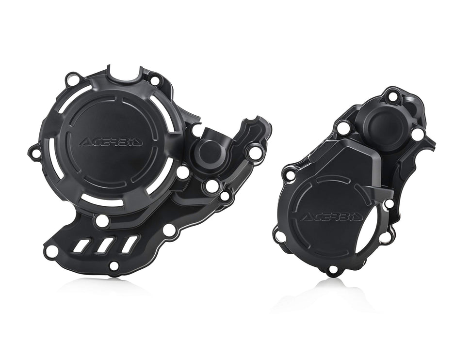 Acerbis X-Power Engine Cover Kit (BLACK) For 17-23 KTM 350EXCF