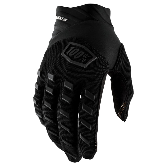 100% Airmatic Youth Gloves Black/Charcoal Sm 10001-00000