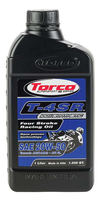 Torco T-4SR 4-Stroke Racing Oil (20W-50)