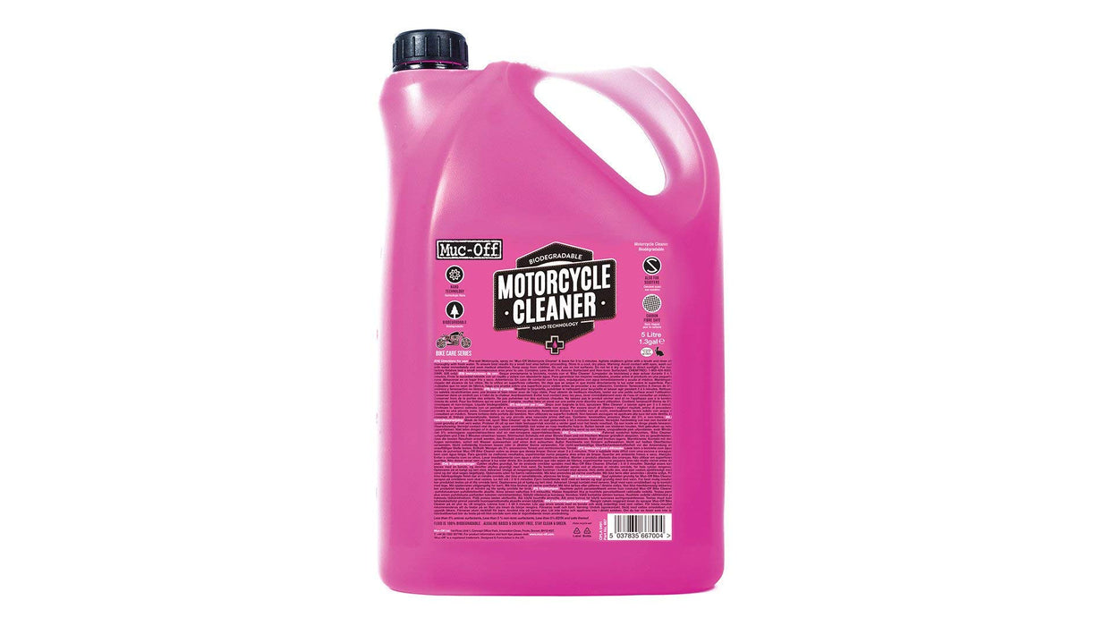 Muc Off Nano-Tech Motorcycle Cleaner, 5 Liter - Fast-Action, Biodegradable Motorbike Cleaning Spray - Safe On All Surfaces and All Types of Motorcycle -667US