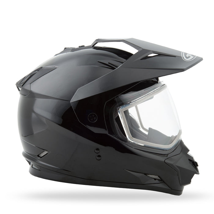 GMAX GM-11S Dual-Sport, Full-Face Snow Helmet, DOT-Approved (Black)