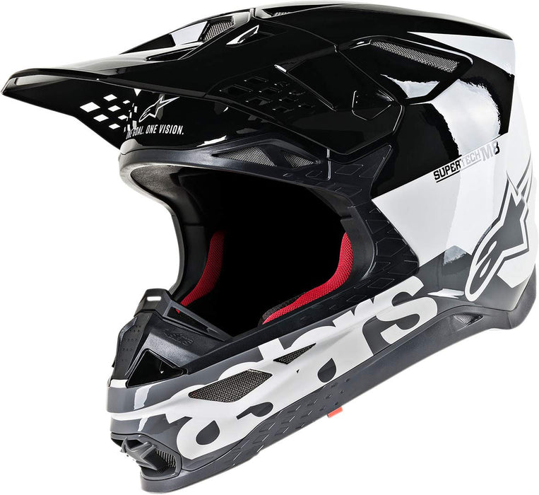 Alpinestars 8301519-2182-XS S.Tech S-M8 Radium Helmet White/Black/Grey Xs