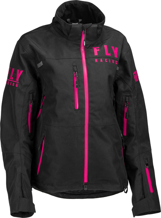 Fly Racing 2023 Women's Carbon Jacket (Black/Pink, 3X-Large)