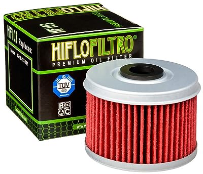 Hiflofiltro Hf103 Premium Oil Filter, Black HF103