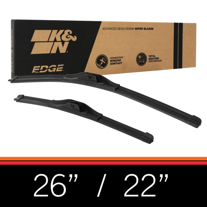 K&N Edge Wiper Blades (Twin Pack) 26"/22"