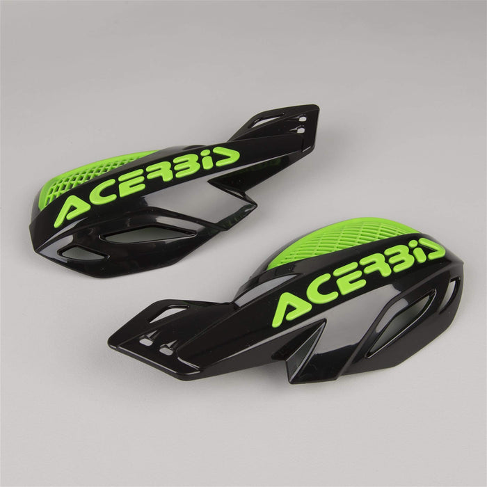 Acerbis Uniko MX Vented Handguards (Black/Green)