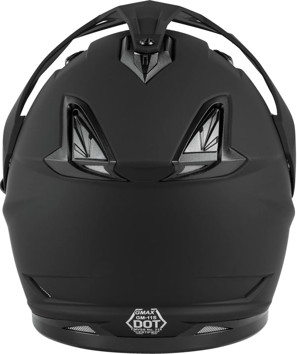 GMAX GM-11S Dual-Sport, Full-Face Snow Helmet, DOT-Approved (Matte Black)