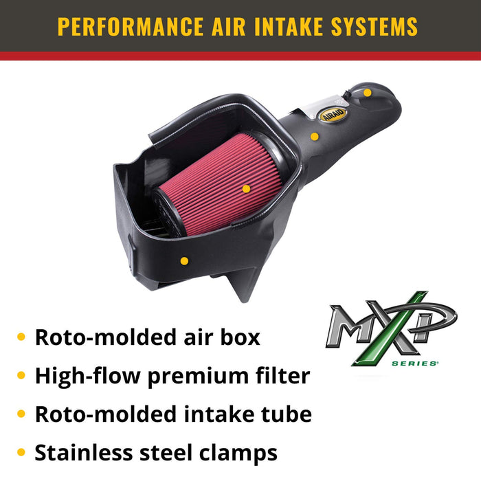 Airaid Cold Air Intake System: Increased Horsepower, Superior Filtration: Compatible With 2010-2015 Chevrolet (Camaro Ss)Air- 251-305