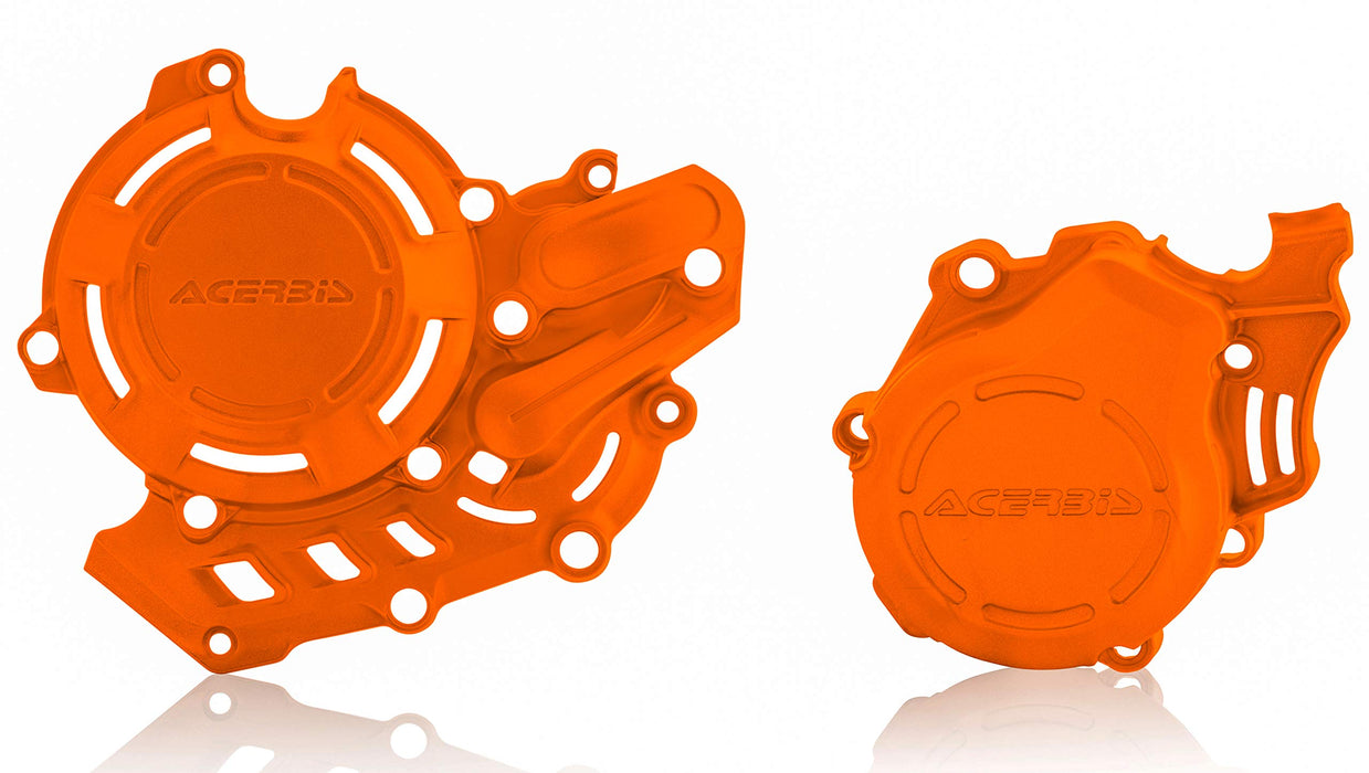 Acerbis X-Power Engine Cover Kit (ORANGE) For 16-22 KTM 450SXF