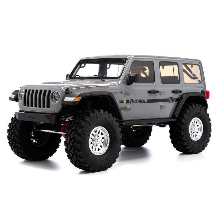 Axial Rc Truck 1/10 Scx10 Iii compatible with Jeep Jlu Wrangler With Portals Rtr (Batteries And Charger Not Included), Gray, Axi03003Bt1 AXI03003BT1