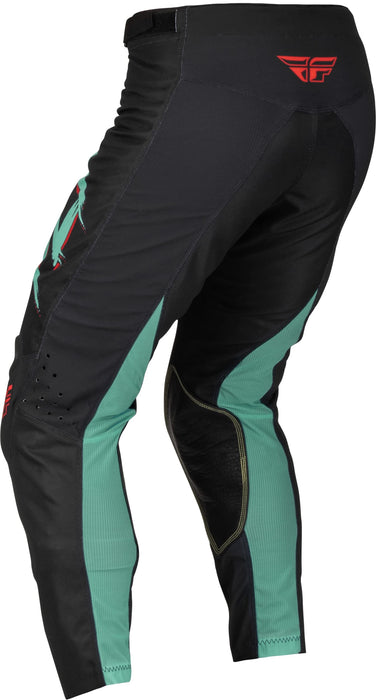 Fly Racing 2023 Adult Kinetic S.E. Rave Pants (Black/Mint/Red, 34)