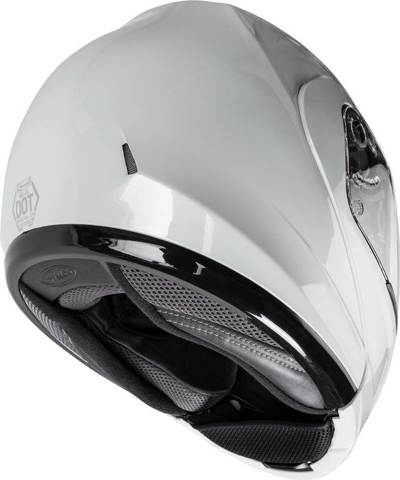 GMAX MD-04, DOT Approved Modular Helmet for Motorcycles, Scooters, Spyders, Mopeds and More (Pearl White)