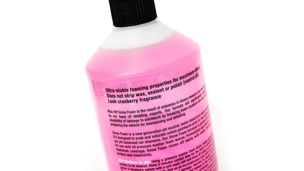 Muc-Off Snow Foam, 1 Liter - Biodegradable Car Wash Soap, Car Shampoo, Foam Cannon Soap - pH Neutral Bike Wash, Motorcycle Wash and Car Soap