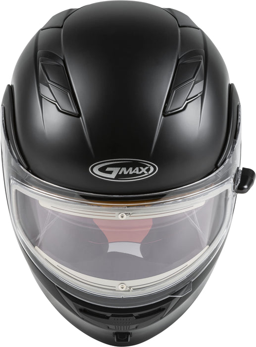 GMAX MD-01S, DOT Approved Modular Helmet, Electric Dual Lens Shield for Snow & Motor Sports, (Matte Black, X-Small)