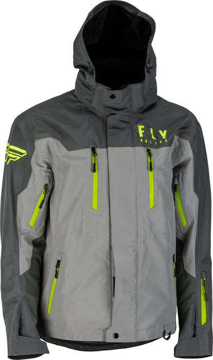 Fly Racing 2023 Incline Jacket (Black/Grey/Hi-Vis, Medium)