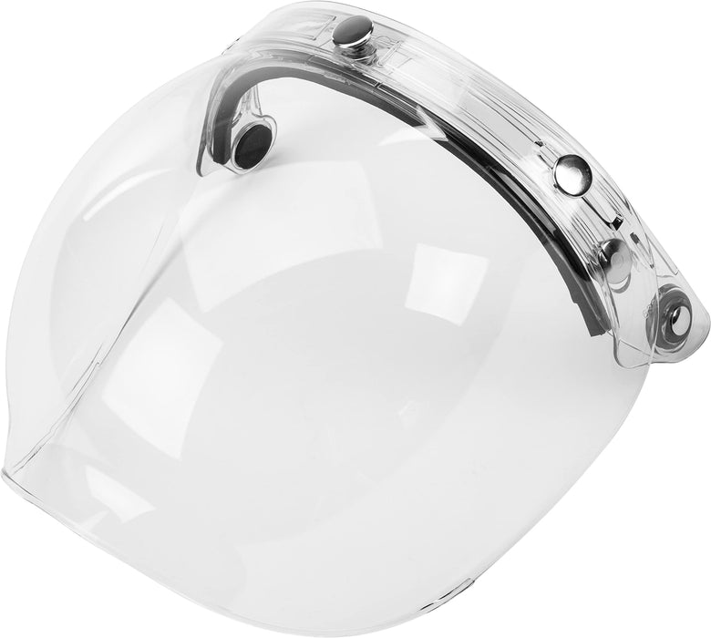 GMAX Bubble 3-Snap Flip-Up Shield Street Motorcycle Helmet Accessories - Clear/One Size