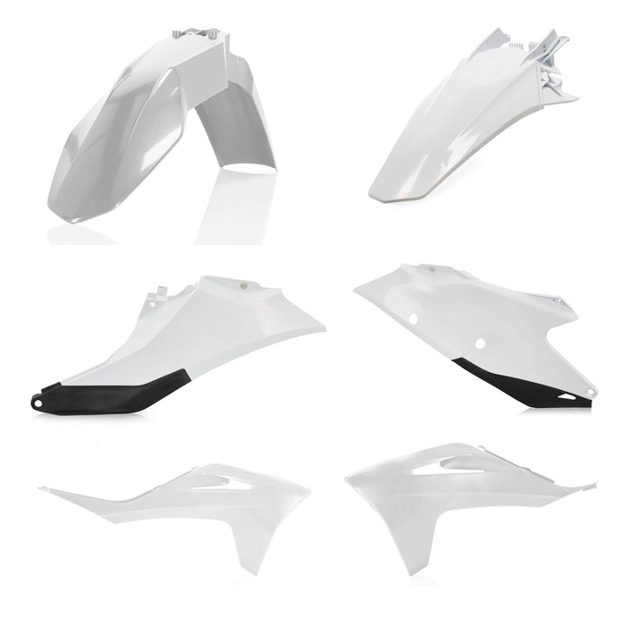 Acerbis Plastic Kit (WHITE/BLACK) For 21-22 GAS GAS EC300