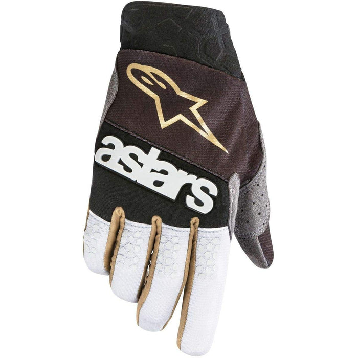 Alpinestars 3563519-1159-M Battle Born Racefend Gloves Black/Silver/Gold Md